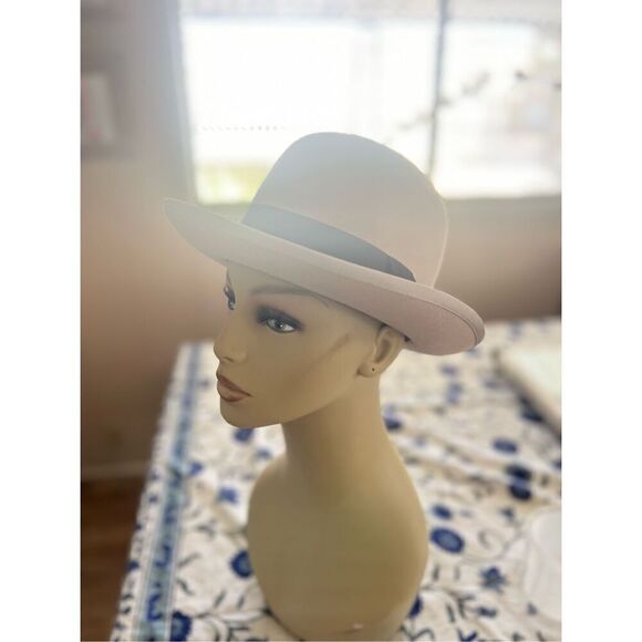 Vintage Beaver Blend Custom Made Rene Menard Chapeau Gray Fedora Gray - Picture 10 of 10